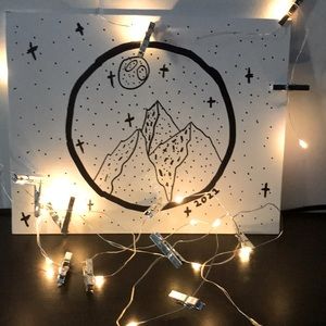 Mountain night shy art